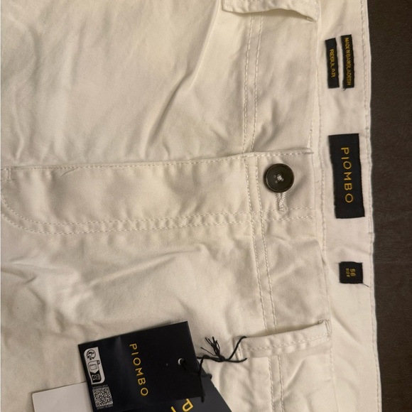 Piombo Men's Light Ivory Bremuda Cargo Shorts Men’s SZ. 40 NWT - Picture 6 of 7